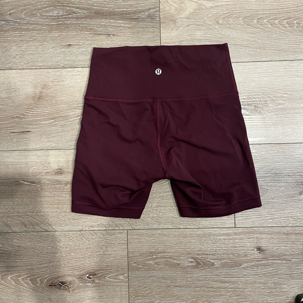 lululemon athletica Wunder Train Burgundy Shorts